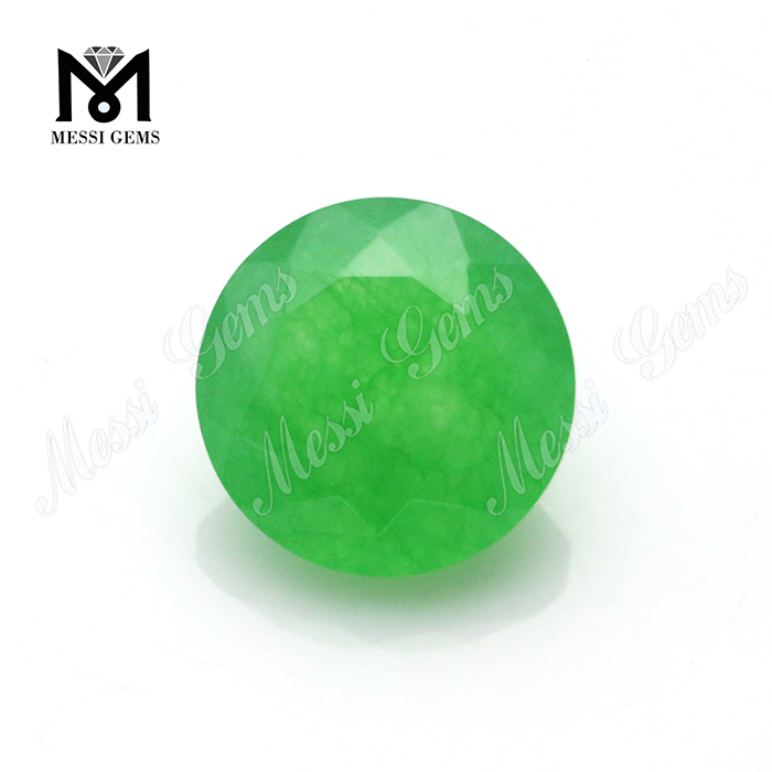 sale calidum 8mm rotundum faceti Jade laxum naturale viridis jade