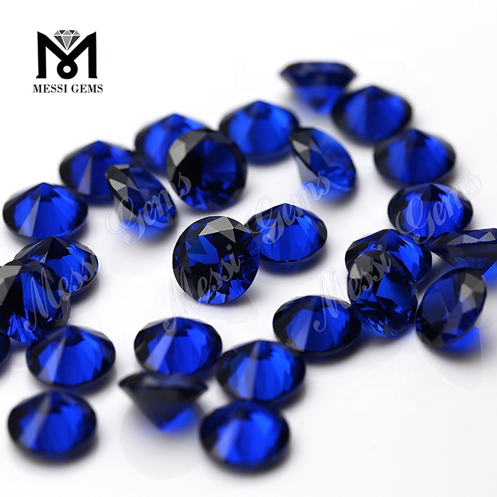 Tutus Machina Cut round 1.25mm 112# Synthetic Blue Spinel Gemstone