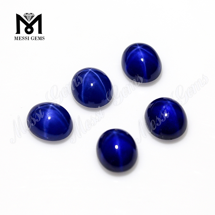 Factory Price 8x10mm Oval Shape Blue Star Sapphirus Stone
