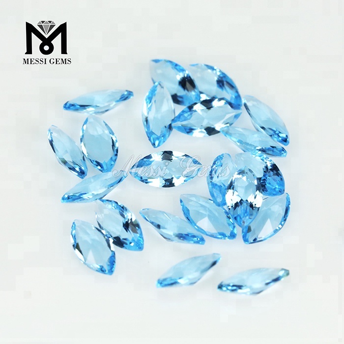 Faceted Lux ​​Blue Marchionis 3 x 6mm Vitri solve Gemstones