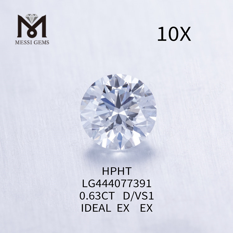0.63 carat D VS1 Round SPECIMEN Cut Grade lab diamonds
