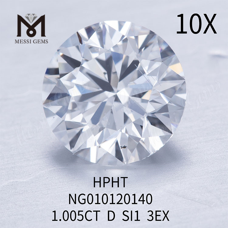 D 1.005ct Gemstone Synthetica Diamond SI1 EX CUT